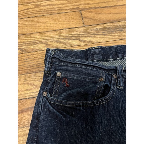 Polo Ralph Lauren 018 Slim Straight Dark Wash‎ Denim Jeans Men's 40x30 - Picture 7 of 12